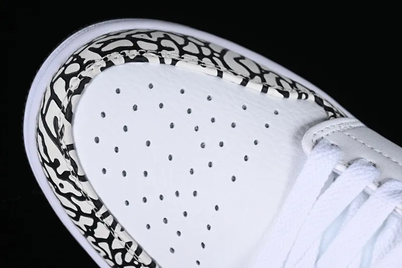 All categories Air Jordan Jordan series basketball shoes Air Jordan 1 Low Z version Air Jordan 1 Low AJ1 Joe 1 white burst pattern low-top cultural casual sneakers 338145-162